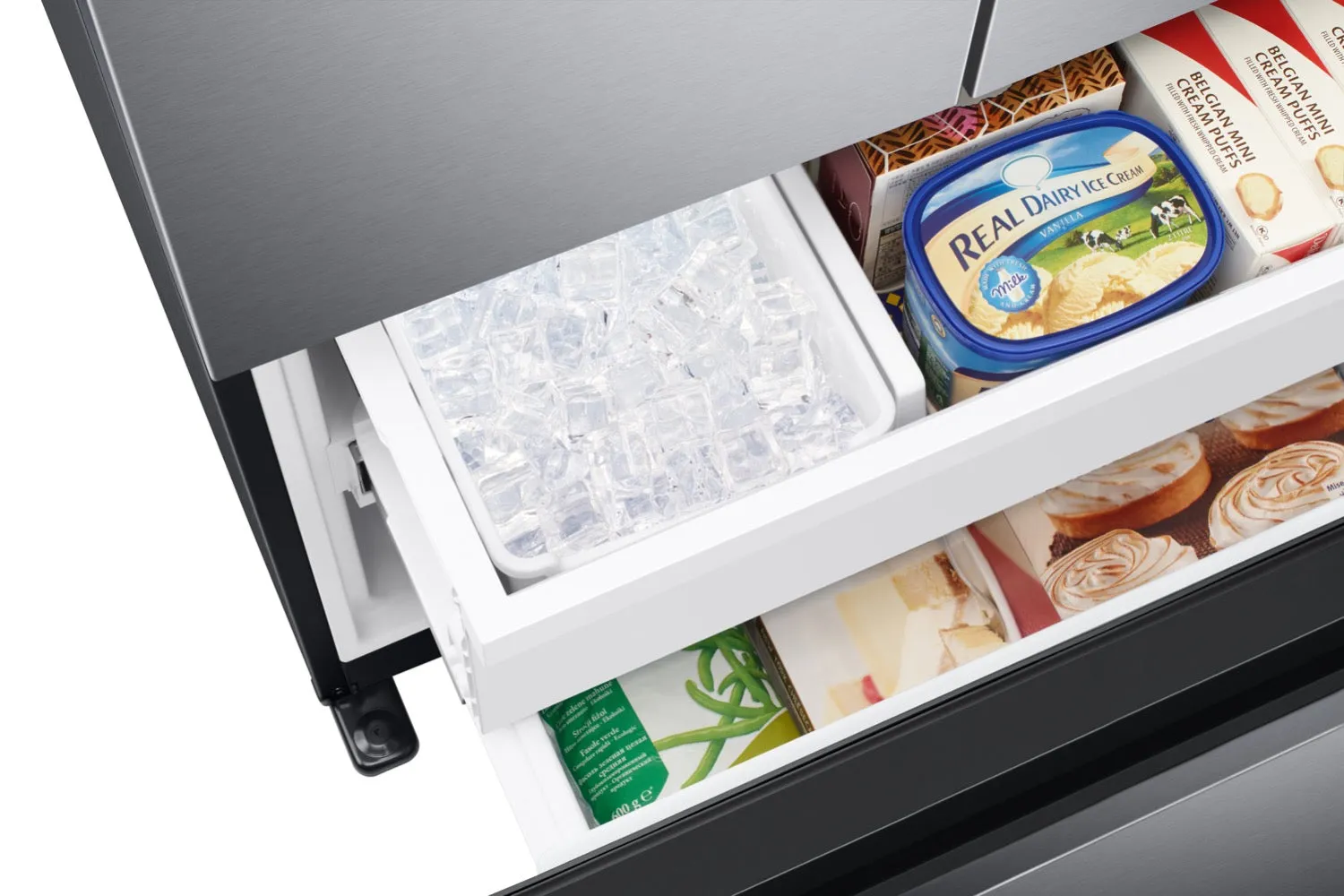Samsung Black Stainless Steel Counter Depth French Door (17.5 Cu.Ft) - RF18A5101SG/AA