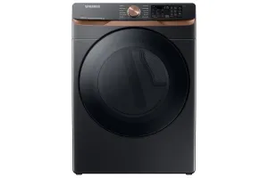 Samsung Black Stainless Steel Front Load Dryer with Steam Sanitize (7.5cu.ft.) - DVE50BG8300VAC