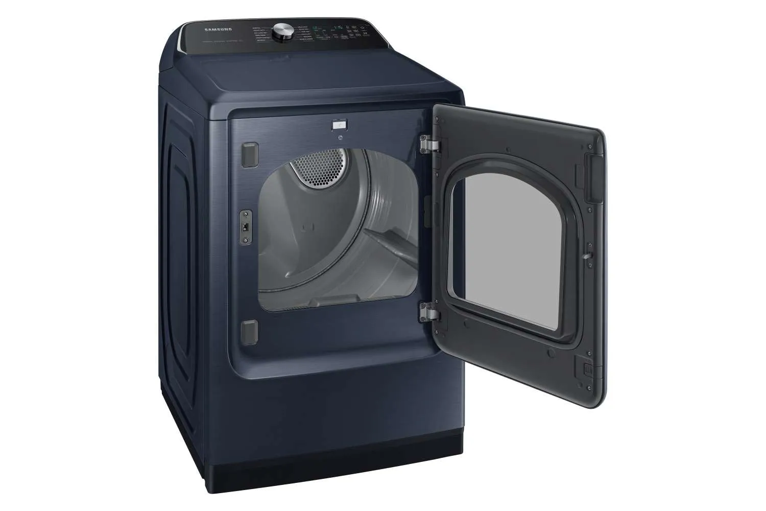 Samsung Navy Top Load Washer with Pet Care and Agitator (6.1cu.ft) & Smart Dryer with Pet Care (7.4cu.ft) - WA53CG7155ADA4/DVE54CG7155DAC