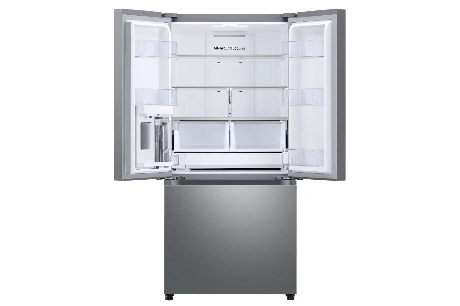 Samsung Stainless Steel 33" Wide French Door Refrigerator with Internal Ice & Water (24.5cu.ft) - RF25C5551SR/AA