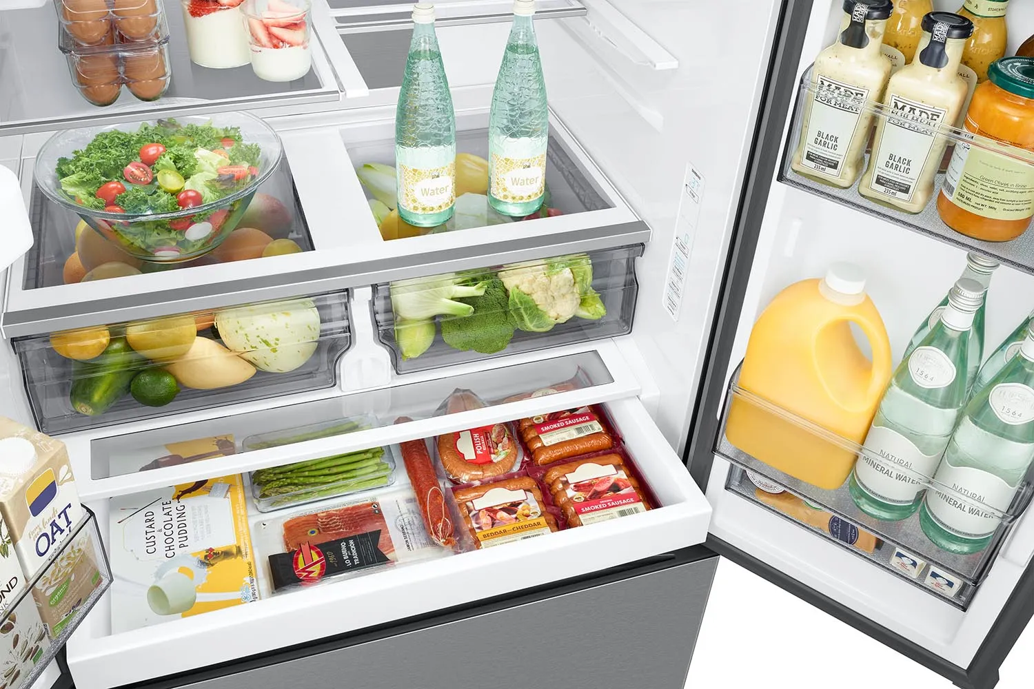Samsung Stainless Steel 36" French Door Refrigerator (31cu.ft) - RF32CG5400SRAA