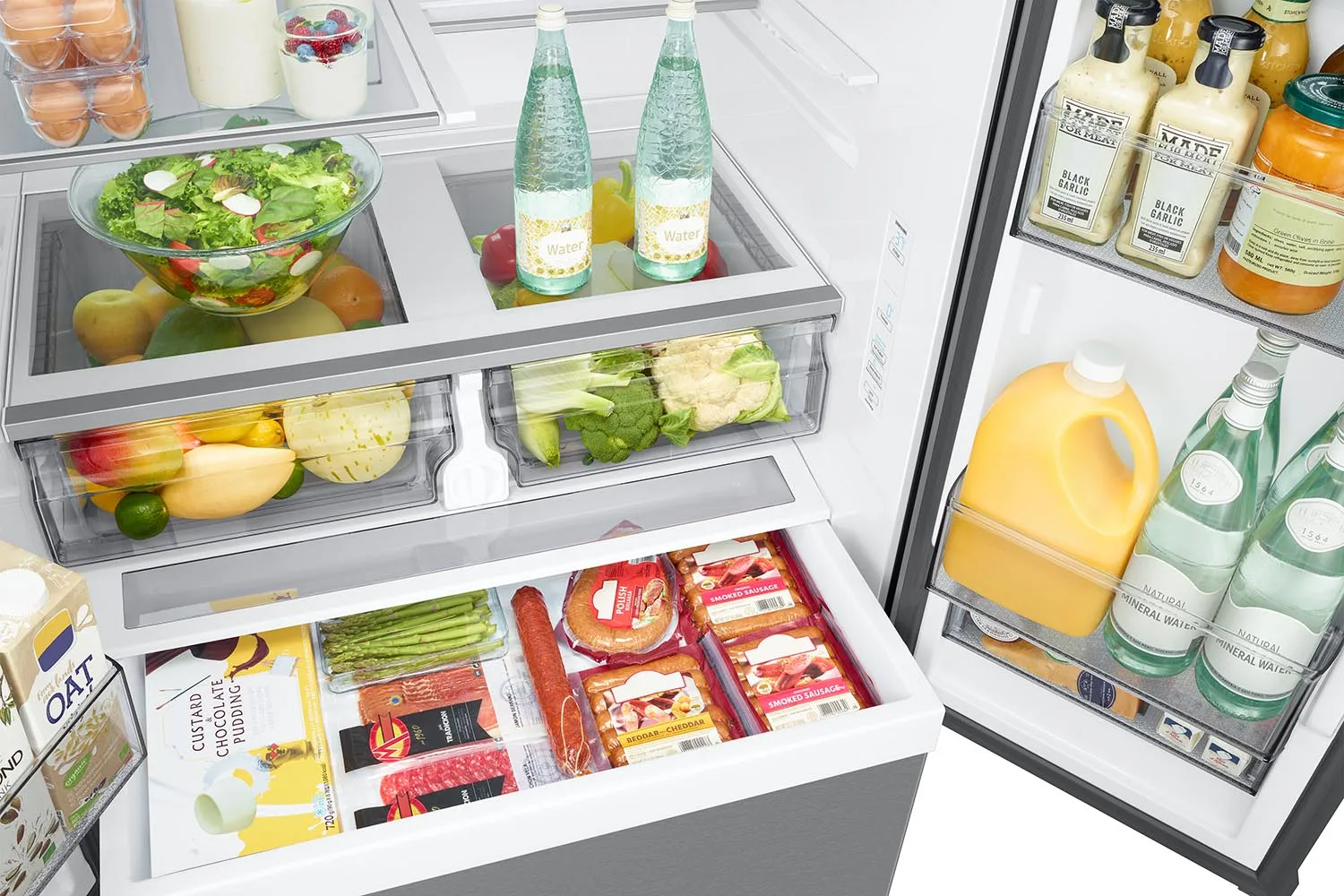 Samsung Stainless Steel 36" French Door Refrigerator (32cu.ft)- RF32CG5100SRAA