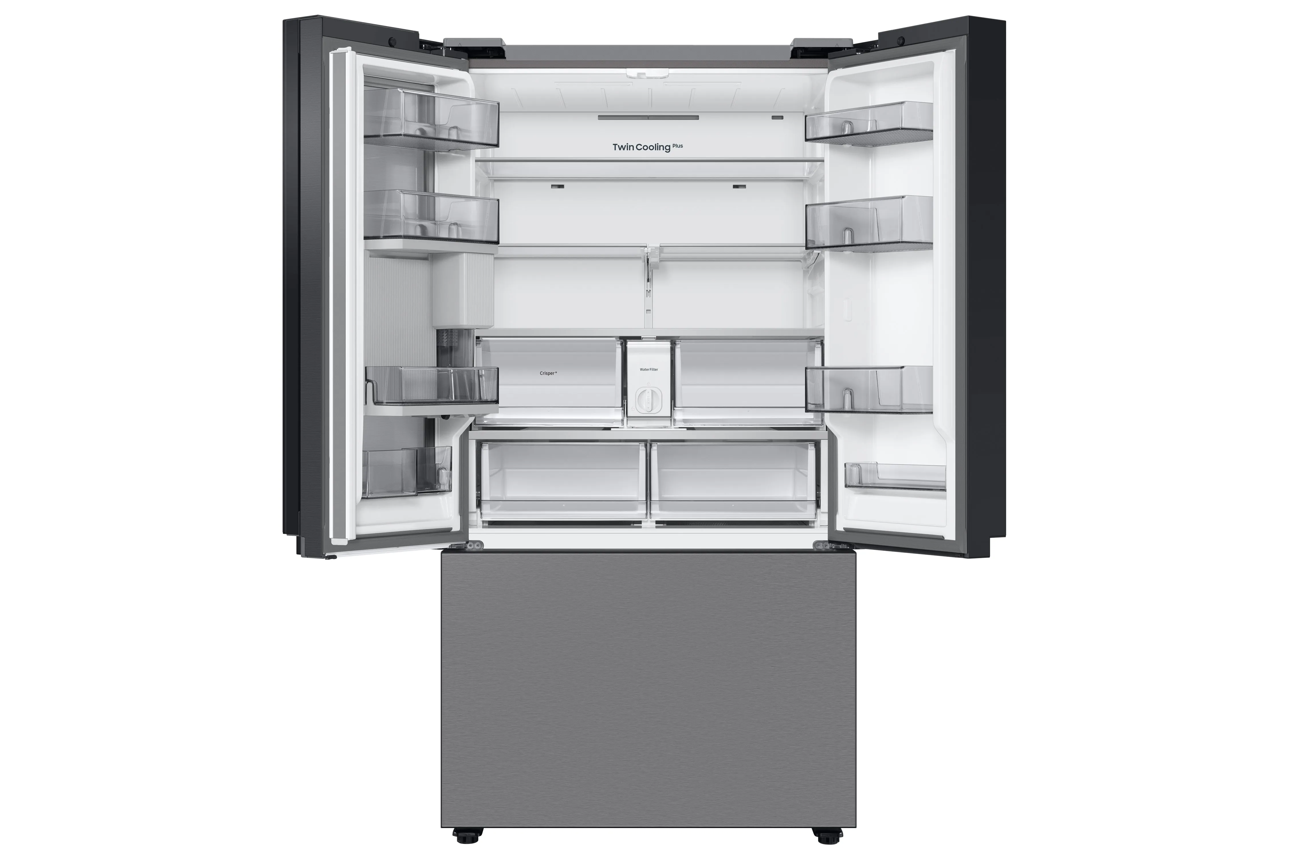 Samsung Stainless Steel BESPOKE 36" Counter-Depth French-Door Refrigerator with Beverage Center (23.9 Cu.Ft.) - RF24BB6600QLAA