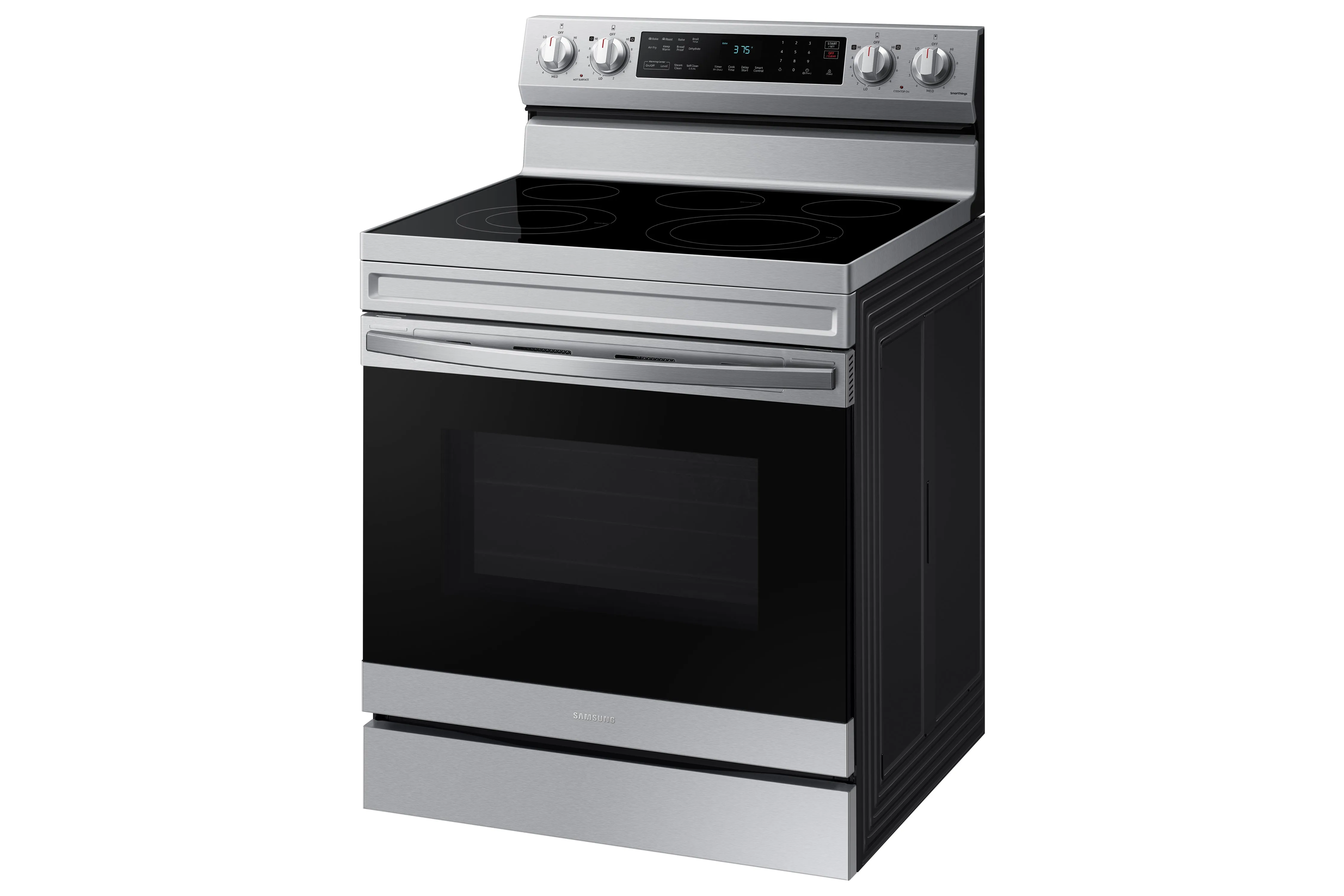 Samsung Stainless Steel Freestanding Electric Fan Convection Range with Air Fry and Wi-Fi (6.3 Cu.Ft) - NE63A6511SS/AC