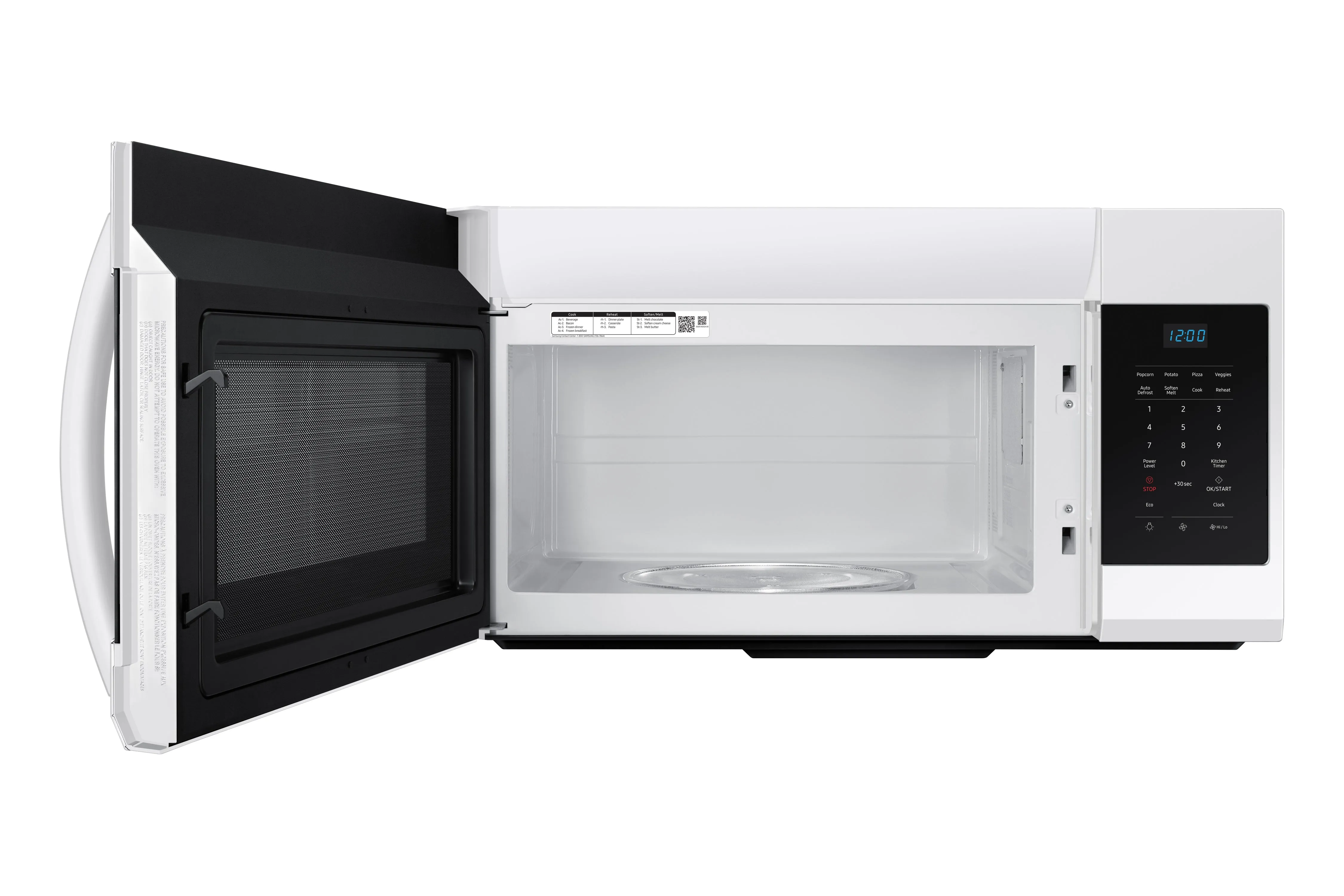 Samsung White Over-the-Range Microwave (1.7 Cu.Ft) ME17R7021EW