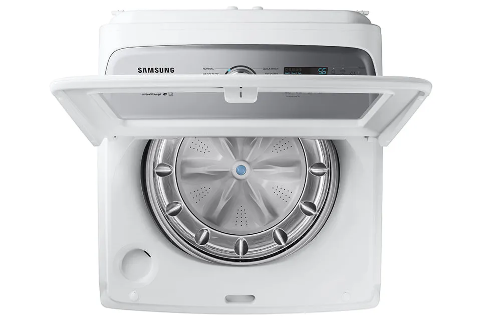 Samsung White Top Load Washer with Active Water Jet Faucet and EZ Access Tub (5.8 Cu.Ft) - WA50R5200AW/US