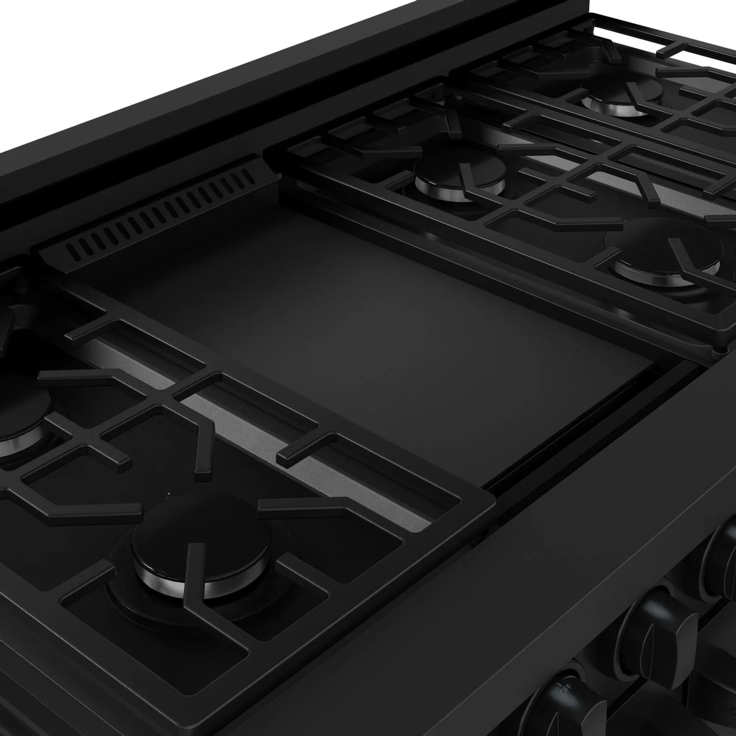 Thor Kitchen Black Stainless Steel Freestanding Professional Double Oven Gas Range|Gordon Ramsay Series (7 cu.ft.) - RSG48EB