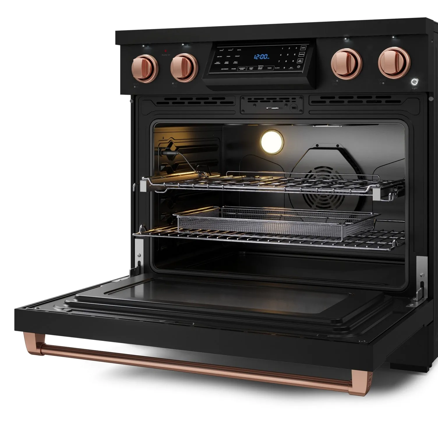 Thor Kitchen Black Stainless Steel Freestanding Professional Electric Range|Gordon Ramsay Series (6 cu.ft) - RSE36B-RSG