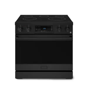 Thor Kitchen Black Stainless Steel Freestanding Professional Electric Range|Gordon Ramsay Series (6 cu.ft) - RSE36B