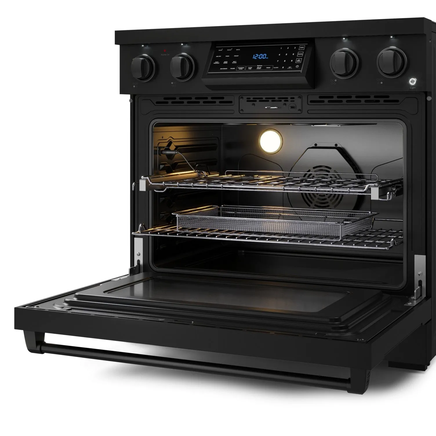 Thor Kitchen Black Stainless Steel Freestanding Professional Electric Range|Gordon Ramsay Series (6 cu.ft) - RSE36B