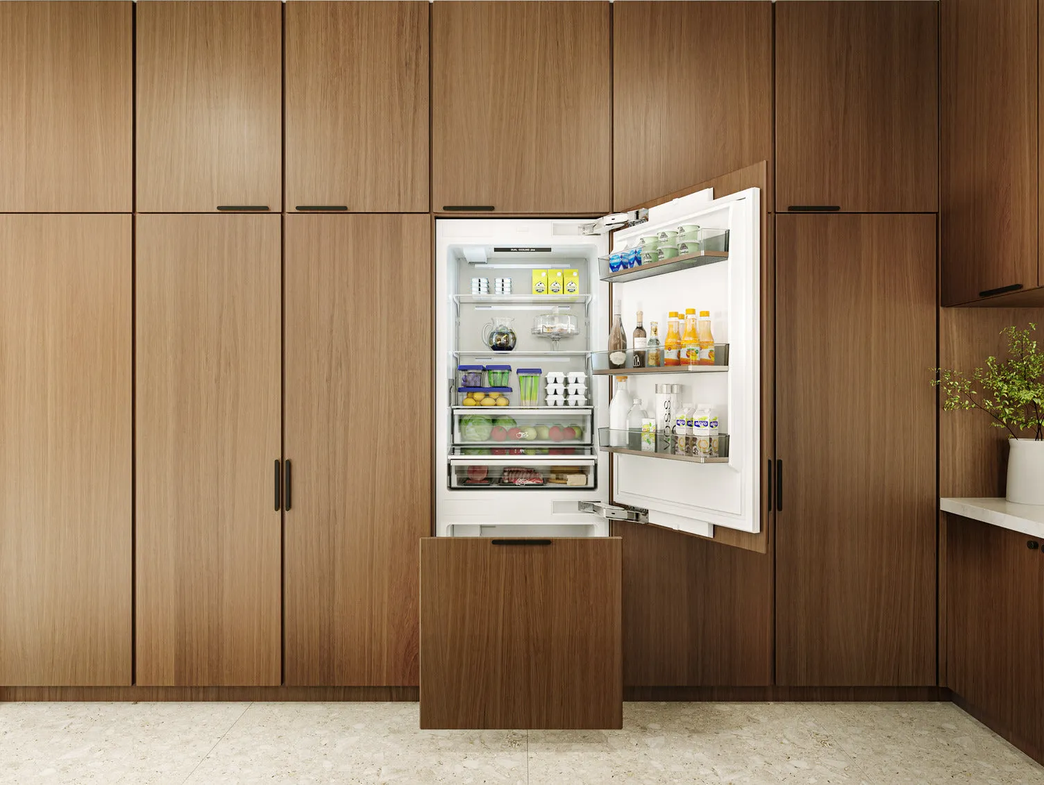 Thor Kitchen Built-In Panel Ready Bottom Mount Refrigerator (16.1 cu ft.) - XRF3016BBP