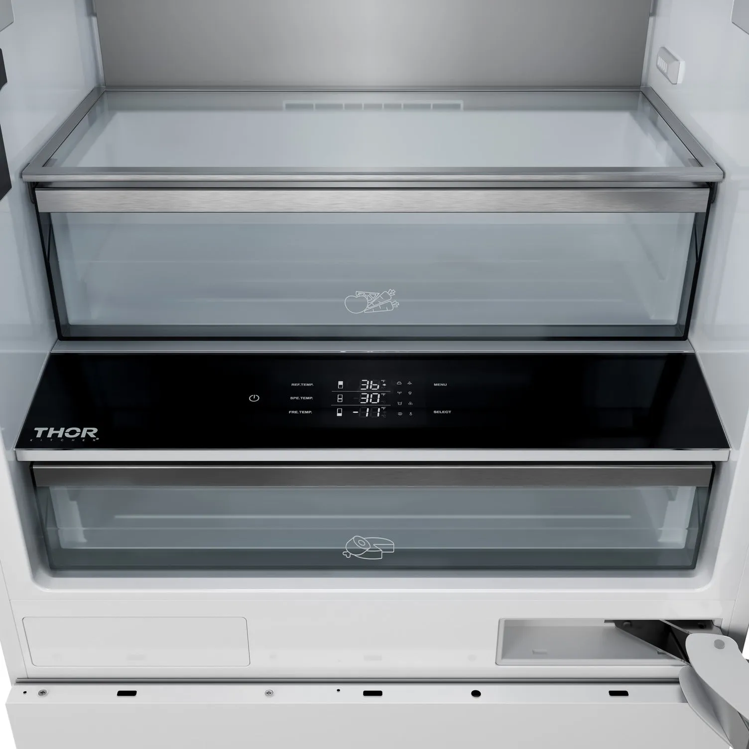 Thor Kitchen Built-In Panel Ready Bottom Mount Refrigerator (16.1 cu ft.) - XRF3016BBP