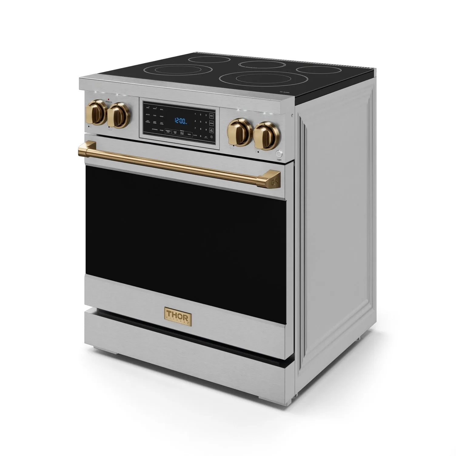 Thor Kitchen Stainless Steel Freestanding Professional Electric Range |Gordon Ramsay Series (4.55 cu.ft.) -RSE30-BRZ