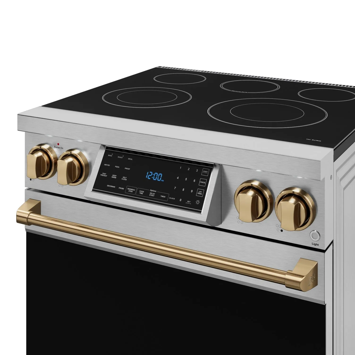 Thor Kitchen Stainless Steel Freestanding Professional Electric Range |Gordon Ramsay Series (4.55 cu.ft.) -RSE30-BRZ