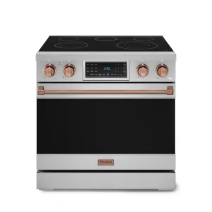 Thor Kitchen Stainless Steel Freestanding Professional Electric Range |Gordon Ramsay Series (6 cu.ft) - RSE36-RSG