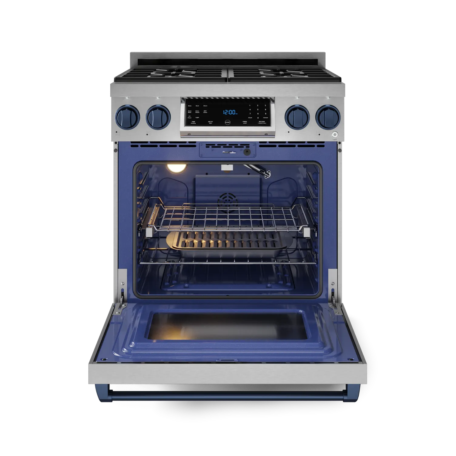 Thor Kitchen Stainless Steel Freestanding Professional Gas Range|Gordon Ramsay Series (4.55 cu.ft.) - RSG30-BLU