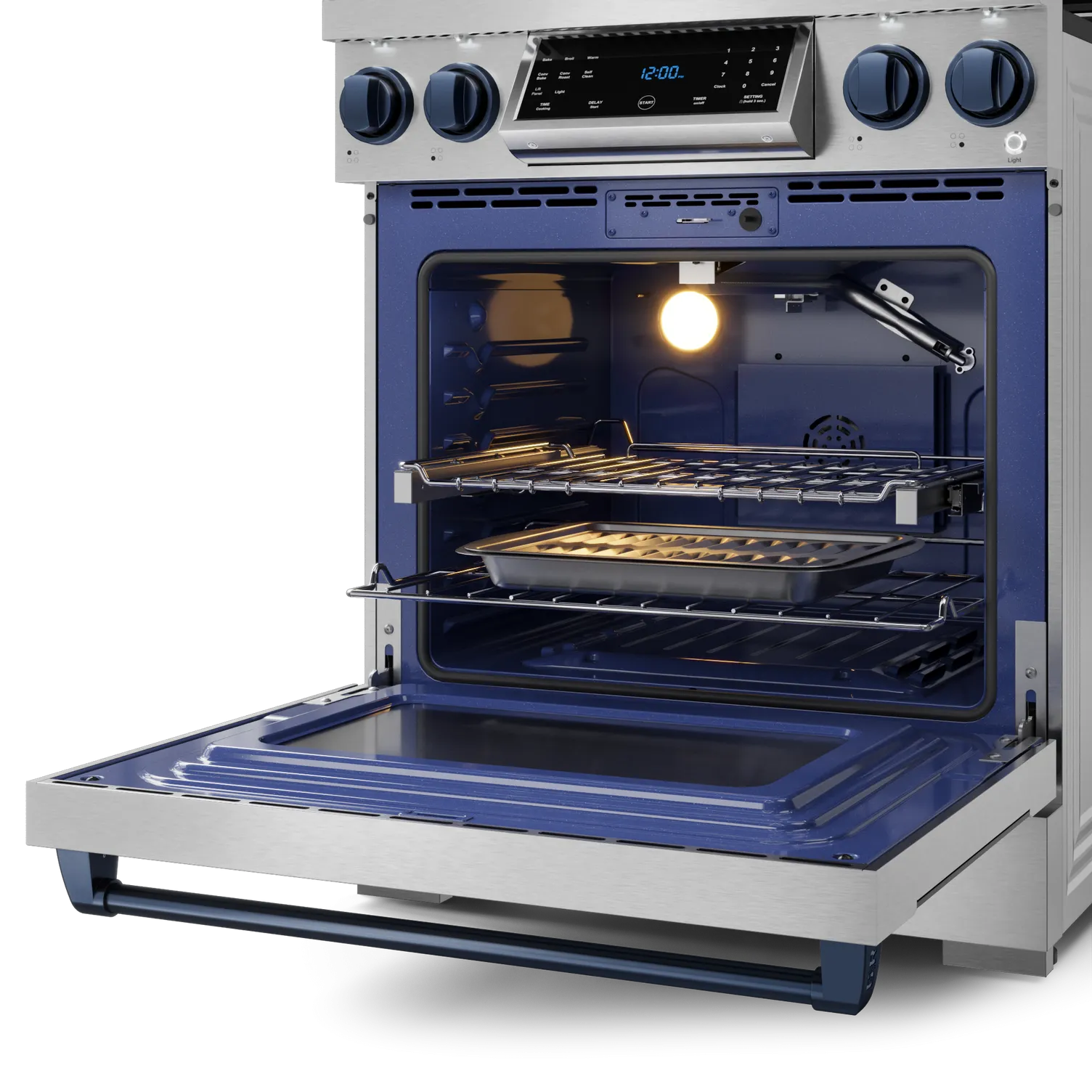 Thor Kitchen Stainless Steel Freestanding Professional Gas Range|Gordon Ramsay Series (4.55 cu.ft.) - RSG30-BLU