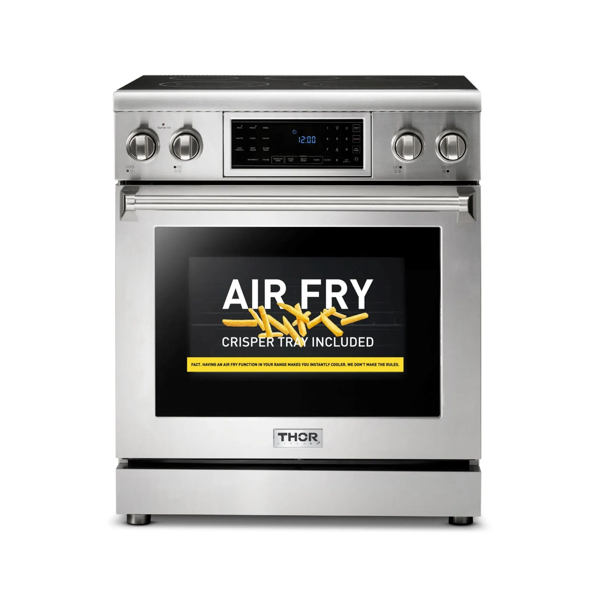 Thor Kitchen Stainless Steel Freestanding Tilt-Panel Electric Range (4.55 cu.ft.) - TRE3001