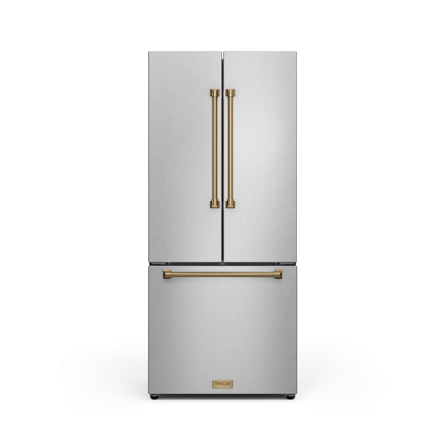 Thor Kitchen Stainless Steel French Door Counter Depth Refrigerator with Ice Maker| Gordon Ramsay Collection (17.5 cu.ft.) - RF3017FFD99-BRZ