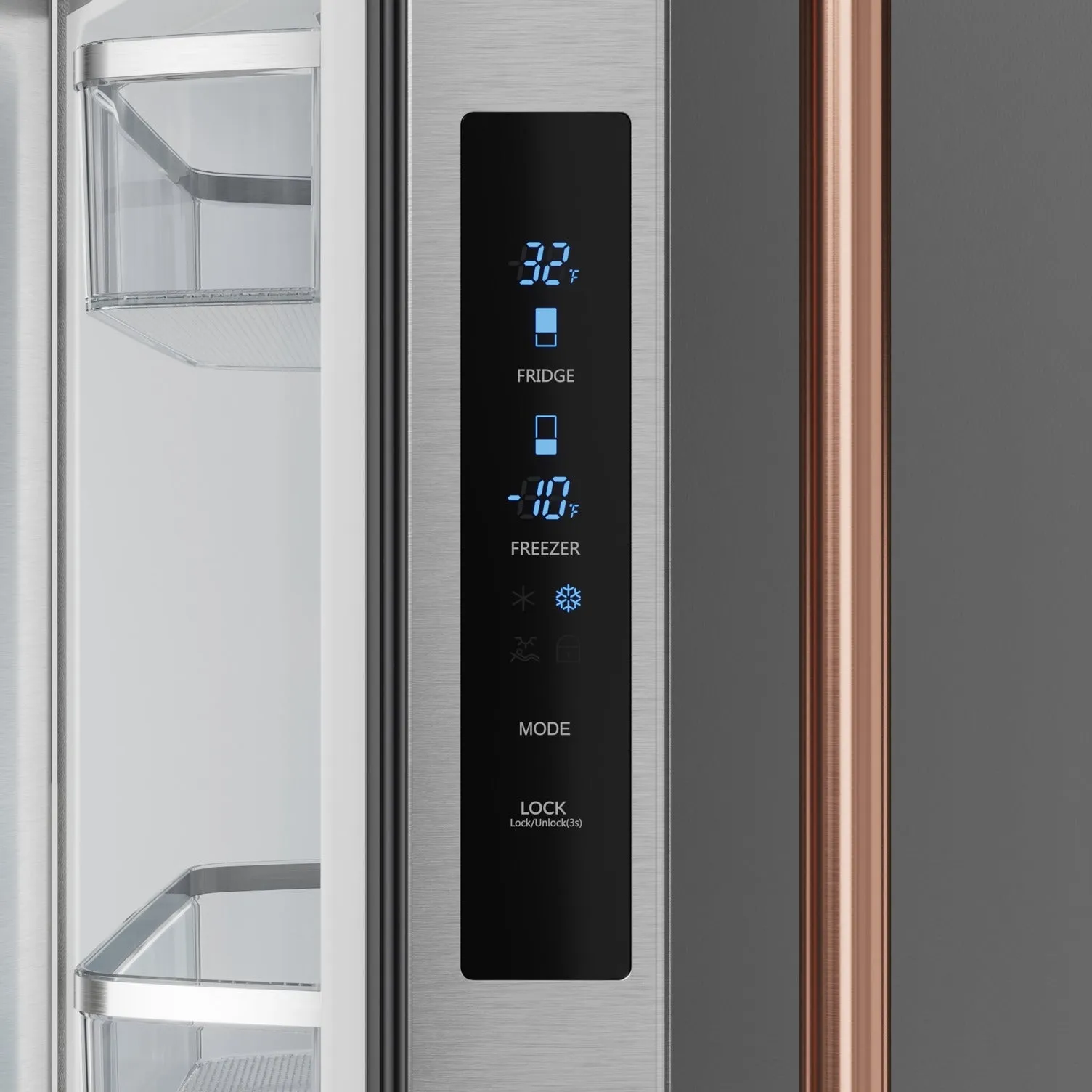 Thor Kitchen Stainless Steel French Door Counter Depth Refrigerator with Ice Maker| Gordon Ramsay Collection (17.5 cu.ft.) - RF3017FFD99-RSG