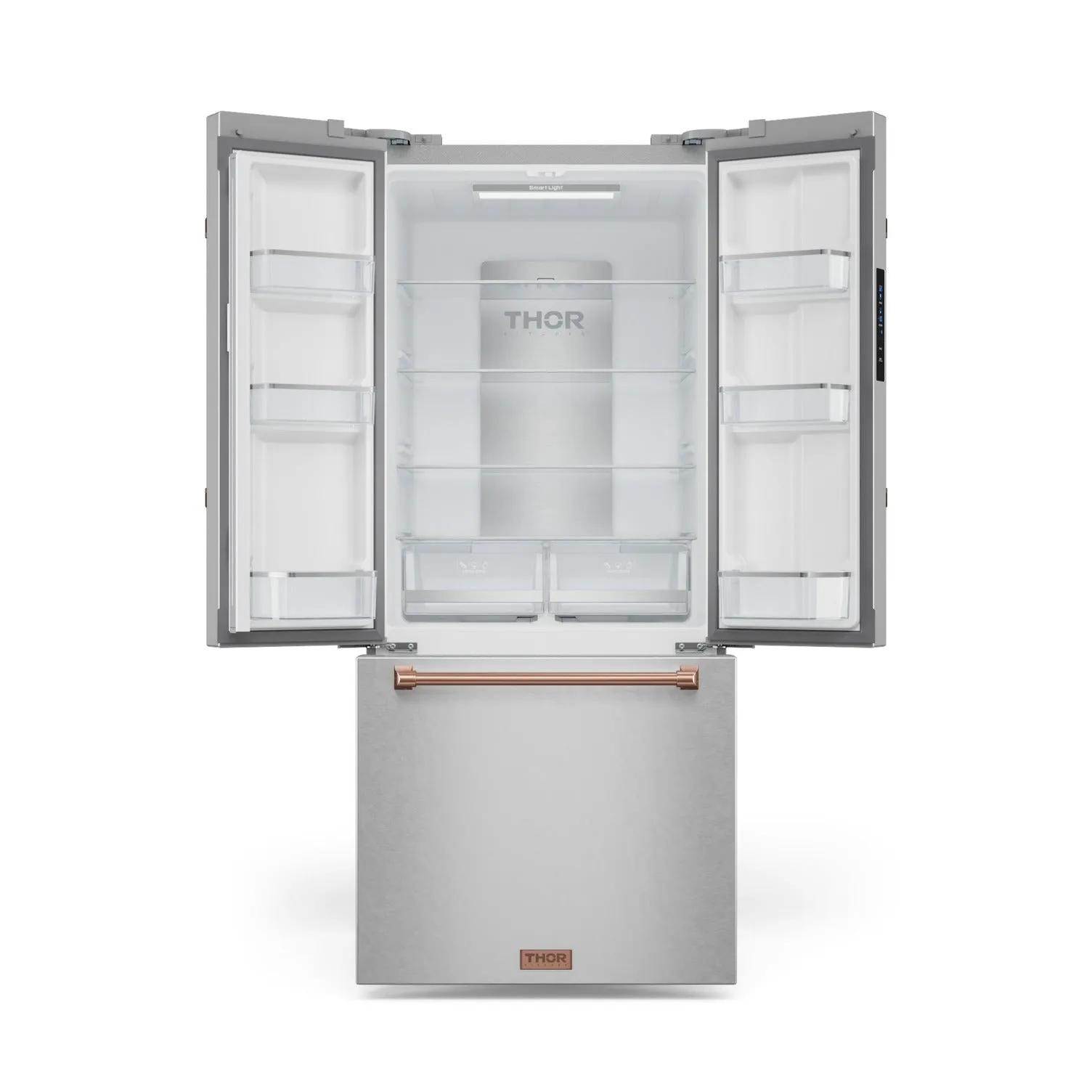 Thor Kitchen Stainless Steel French Door Counter Depth Refrigerator with Ice Maker| Gordon Ramsay Collection (17.5 cu.ft.) - RF3017FFD99-RSG