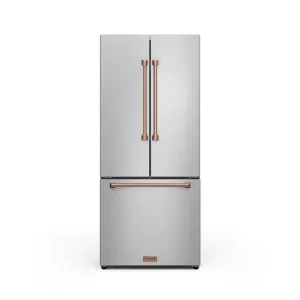 Thor Kitchen Stainless Steel French Door Counter Depth Refrigerator with Ice Maker| Gordon Ramsay Collection (17.5 cu.ft.) - RF3017FFD99-RSG