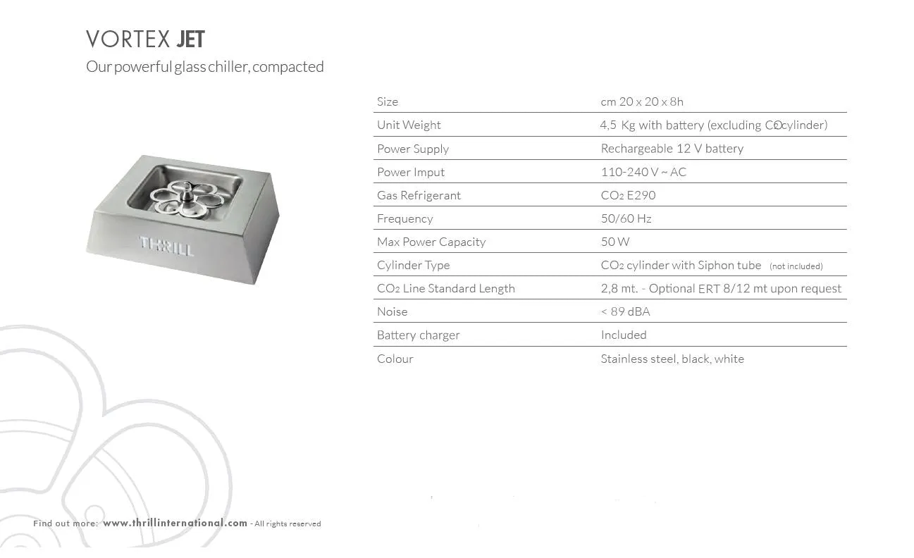 Thrill Stainless Steel Freestanding Glass Chiller - JE.01.0.00