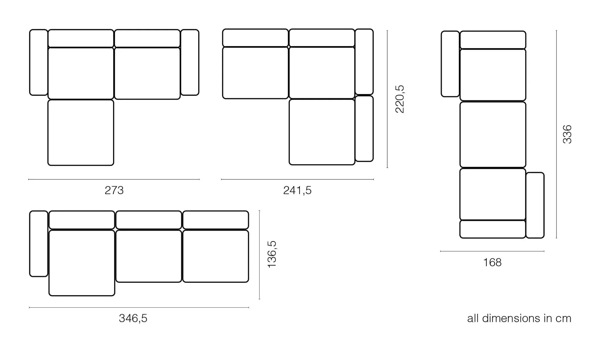 Vetsak Outdoor Corner Sofa L | 273x115/220.5x60cm Zoco Home