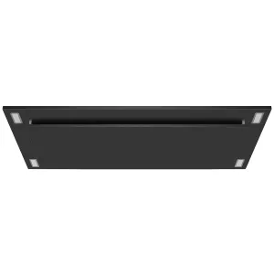 VICTORY Matte Black 600 CFM Flush Ceiling Range Hood - Sunset-BK