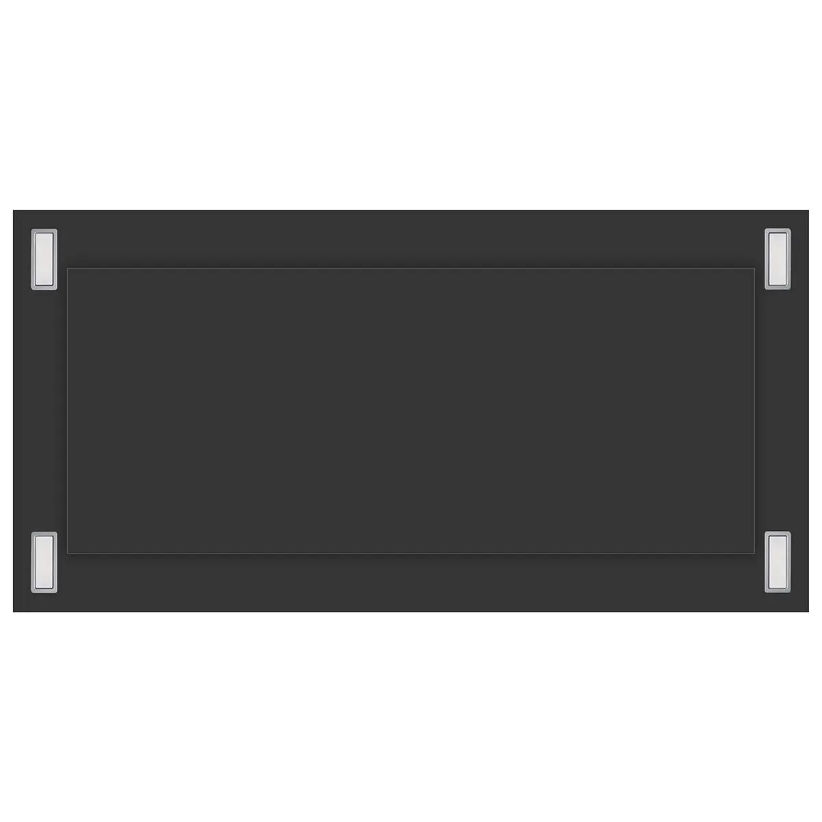 VICTORY Matte Black 600 CFM Flush Ceiling Range Hood - Sunset-BK