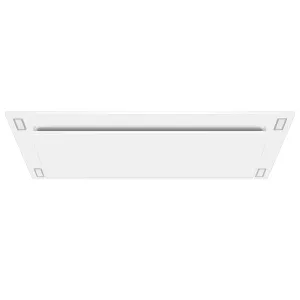 VICTORY Matte White 600 CFM Flush Ceiling Range Hood - Sunset-WH