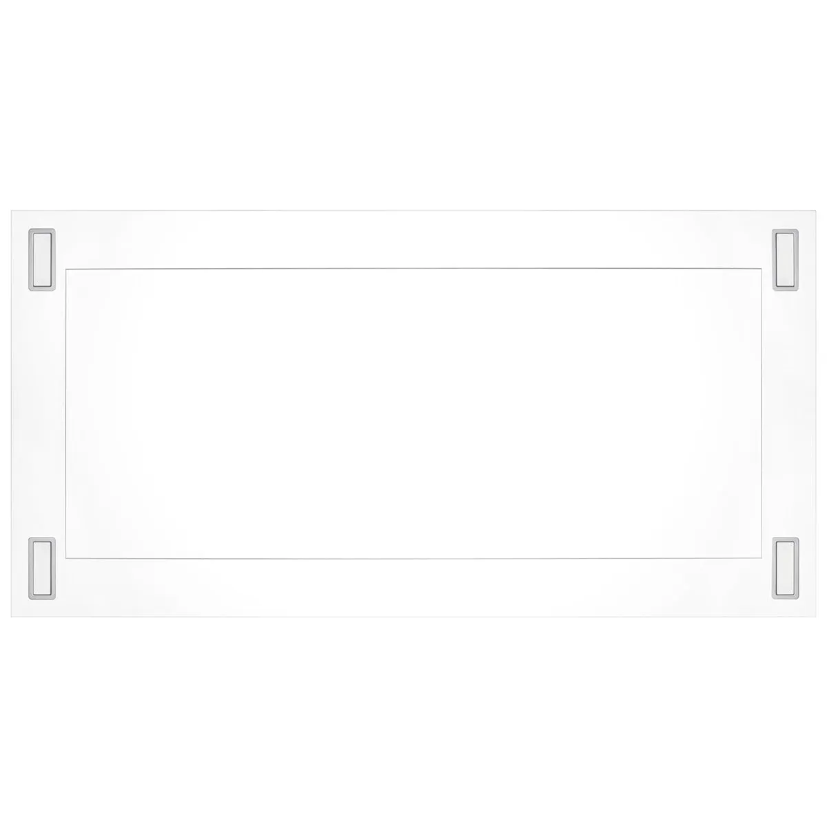 VICTORY Matte White 600 CFM Flush Ceiling Range Hood - Sunset-WH