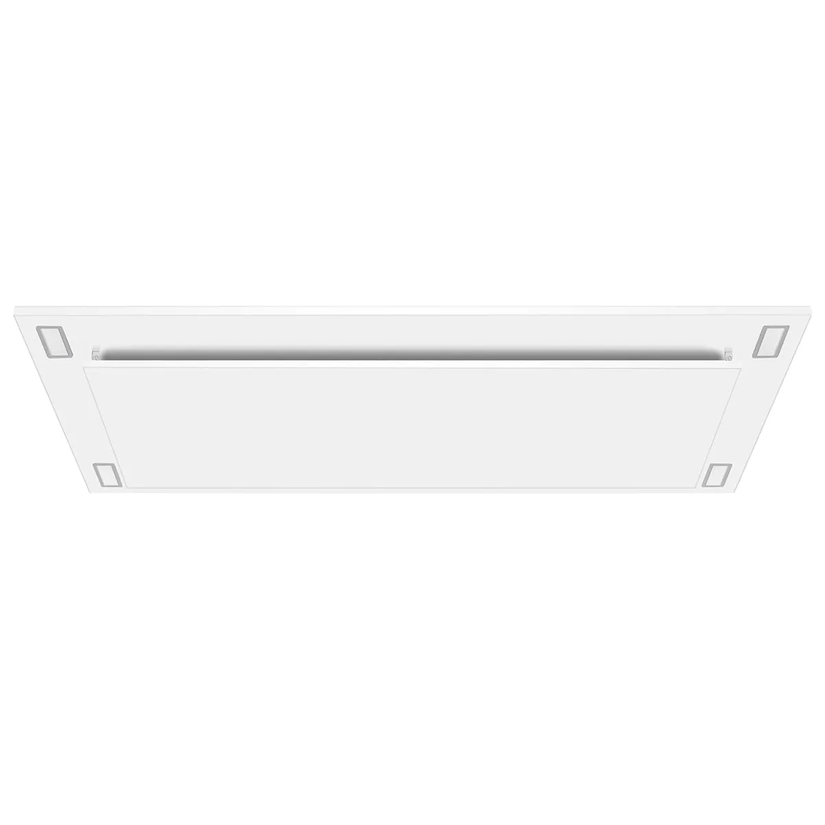VICTORY Matte White 600 CFM Flush Ceiling Range Hood - Sunset-WH