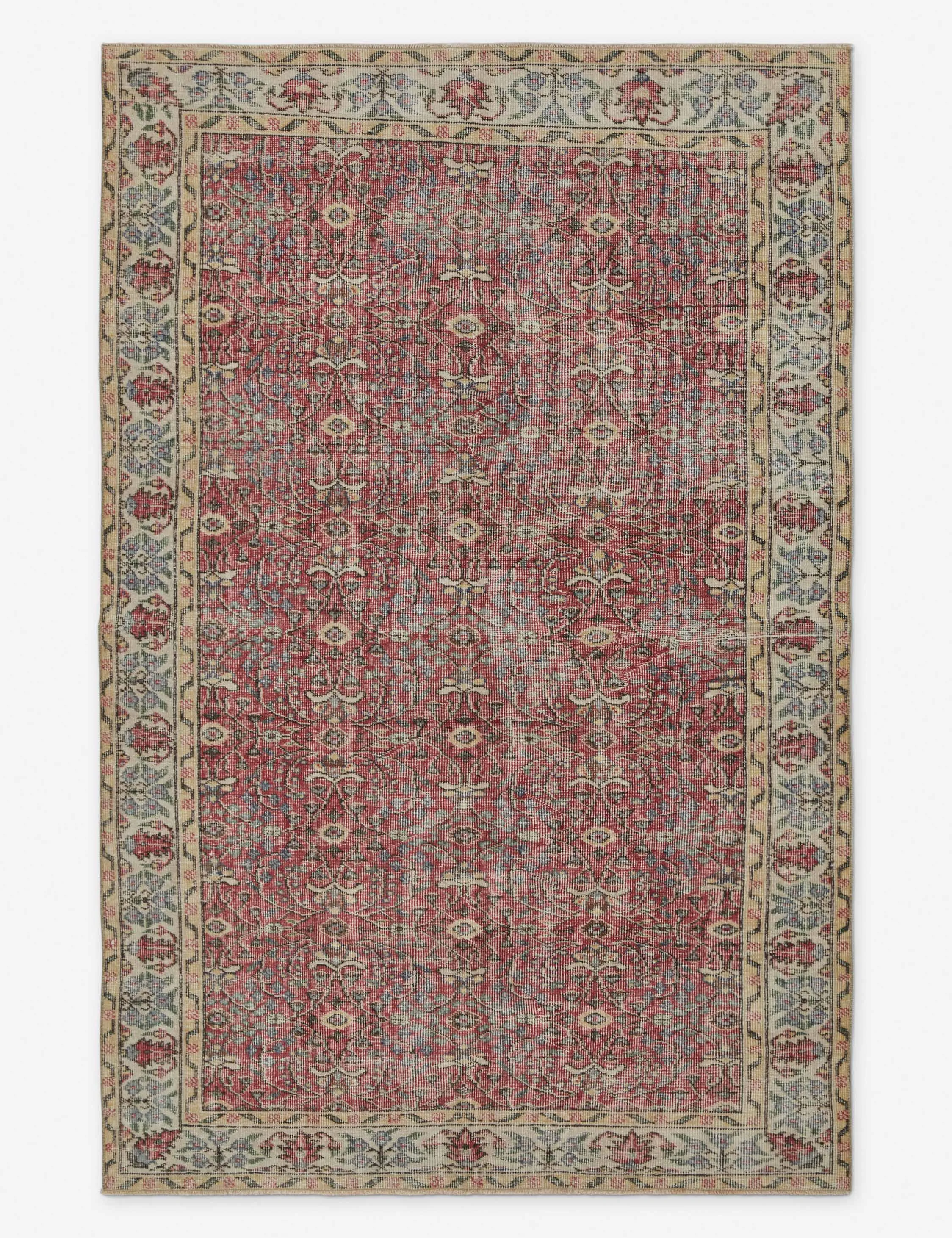 Vintage Turkish Rug No. 181, 5'2" x 8'4" Lulu and Georgia