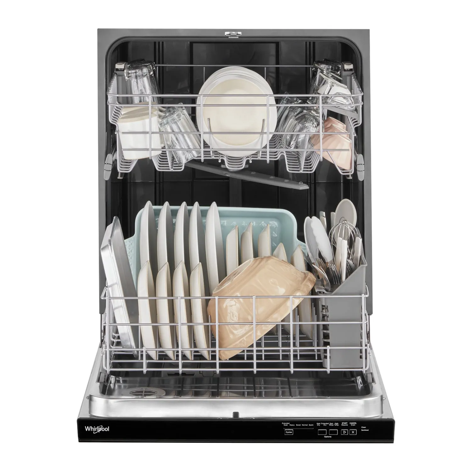 Whirlpool 24" Black Dishwasher (55 dBA) - WDP560HAMB