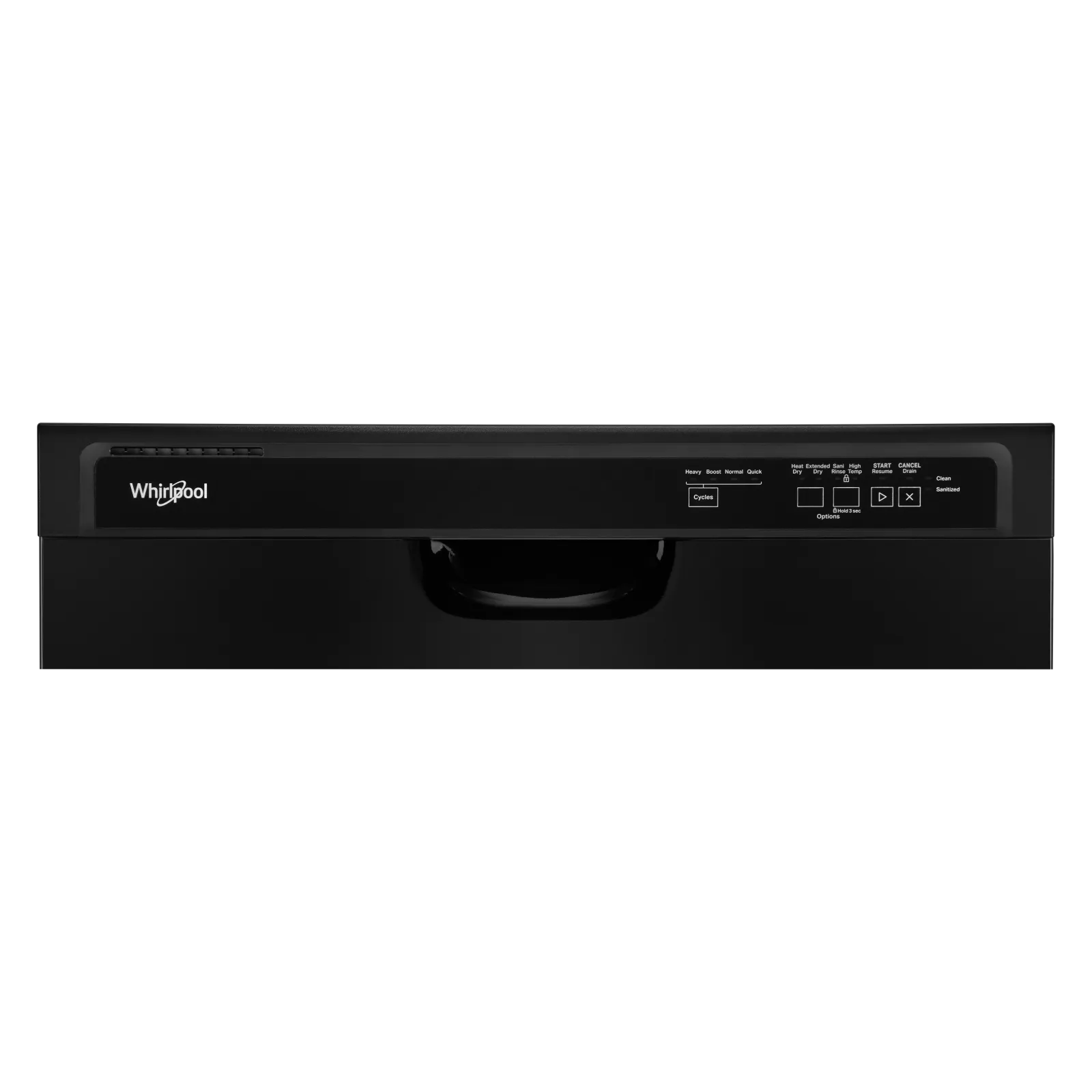 Whirlpool 24" Black Dishwasher with Boost Cycle (57 dBA) - WDF341PAPB