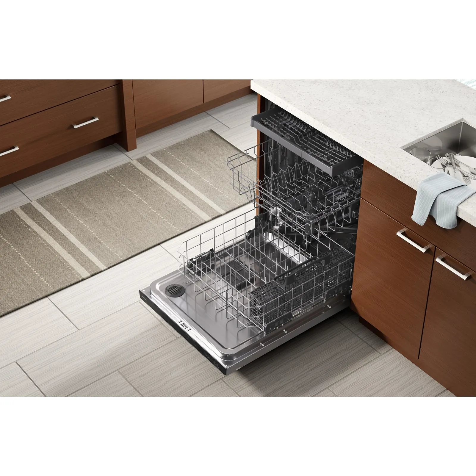 Whirlpool 24" Fingerprint Resistant Stainless Steel Dishwasher with 3rd Rack (47 dBA) - WDT750SAKZ