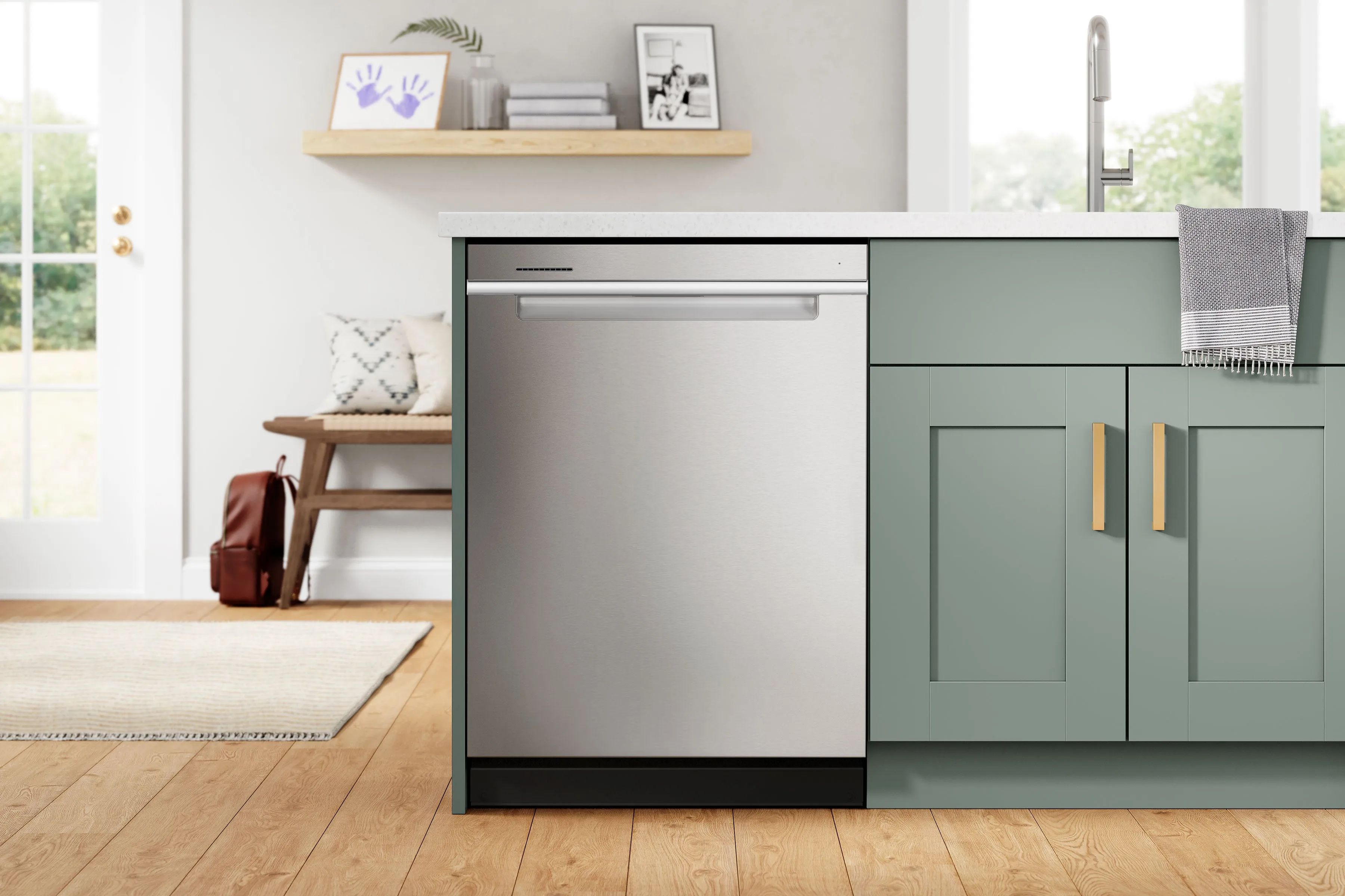 Whirlpool 24" Fingerprint Resistant Stainless Steel Dishwasher with 3rd Rack (47 dBA) - WDTA50SAKZ