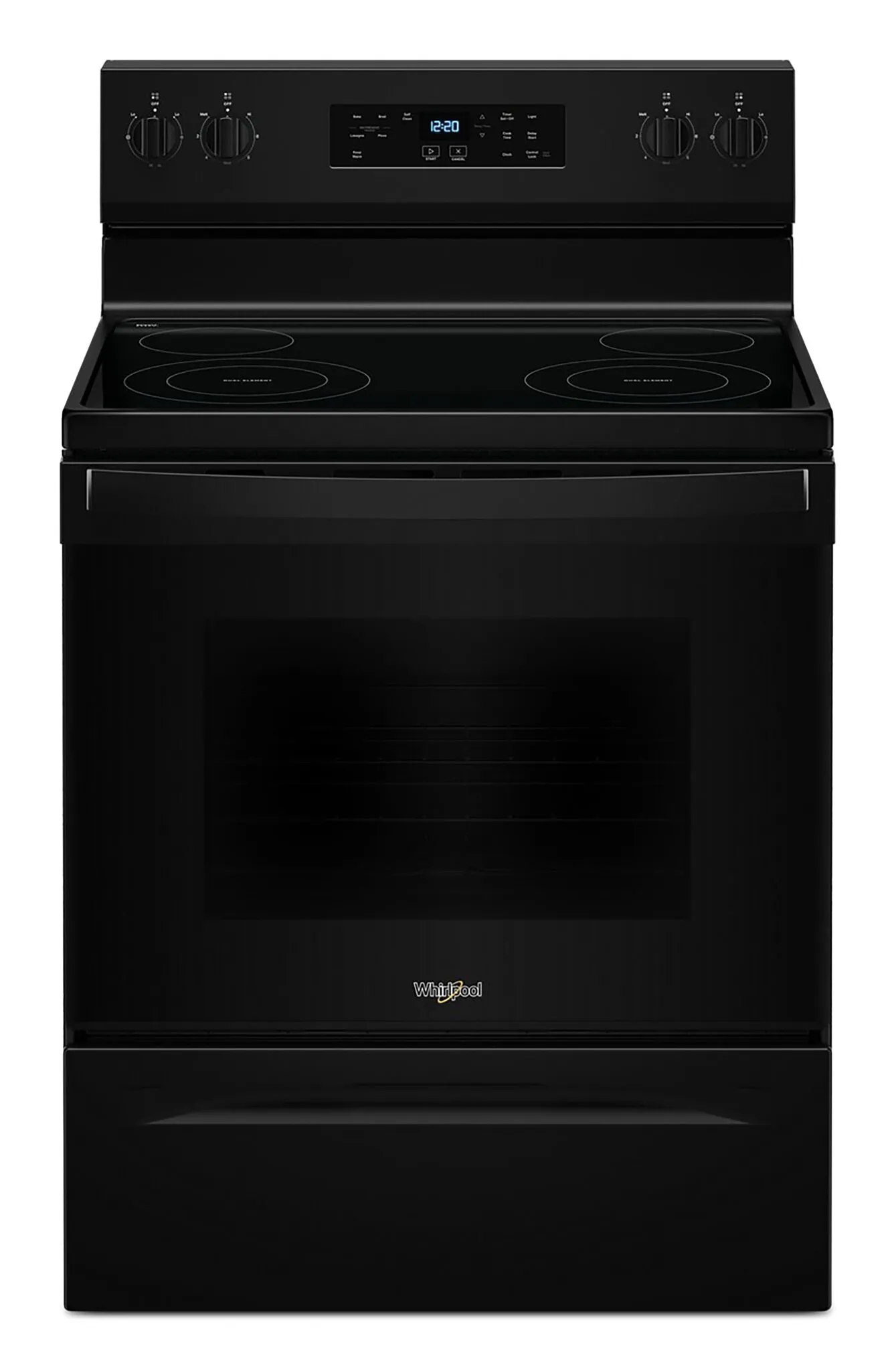Whirlpool Black 30" Electric Range (5.30 Cu Ft) - YWFES3530RB