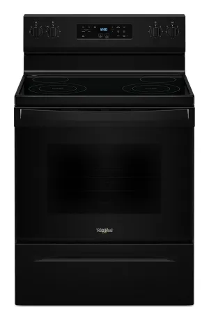Whirlpool Black 30" Electric Range (5.30 Cu Ft) - YWFES3530RB