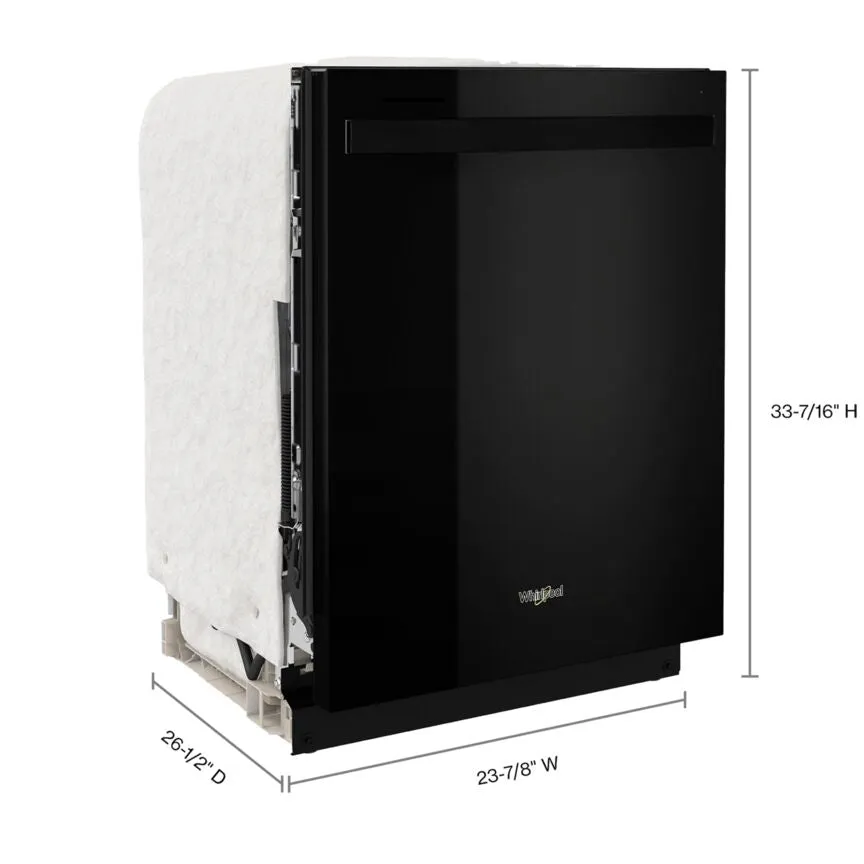 Whirlpool Black Dishwasher with Deep Top Rack (50 dBA) - WDT740SALB