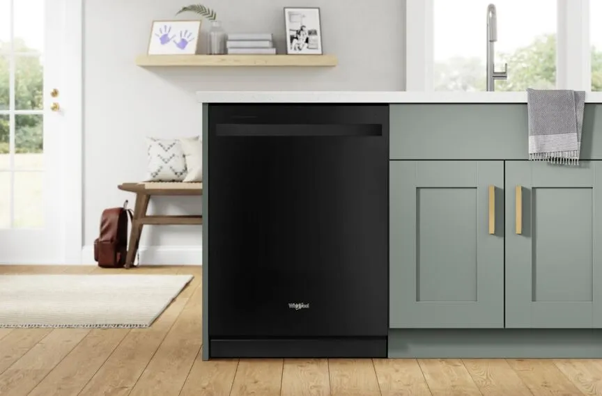Whirlpool Black Dishwasher with Deep Top Rack (50 dBA) - WDT740SALB