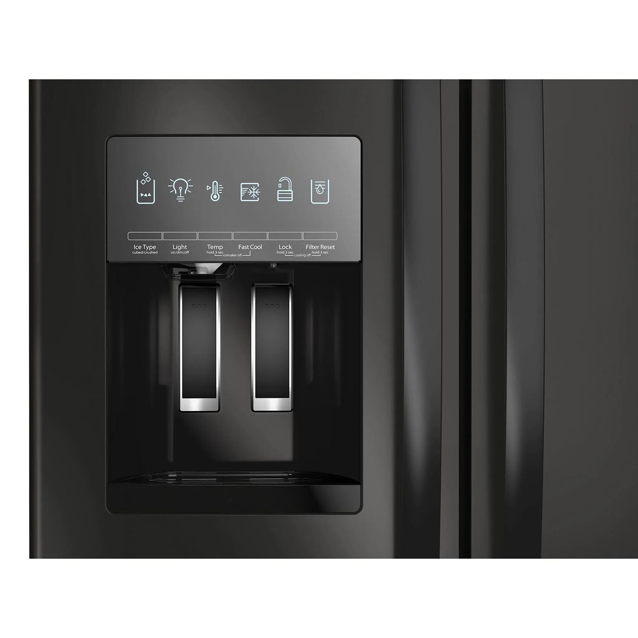 Whirlpool Black French Door Refrigerator (24.7 Cu.Ft.) - WRFF3436RB