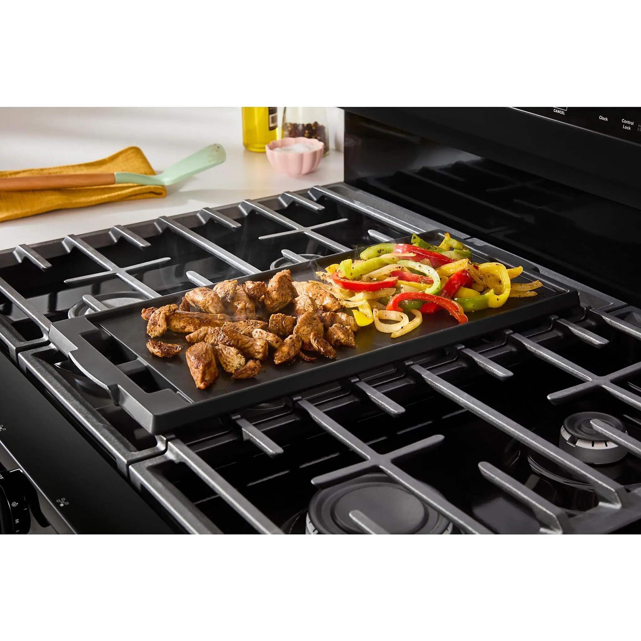 Whirlpool Black Gas Freestanding Range (5 Cu.Ft.)- WFGS5030RB