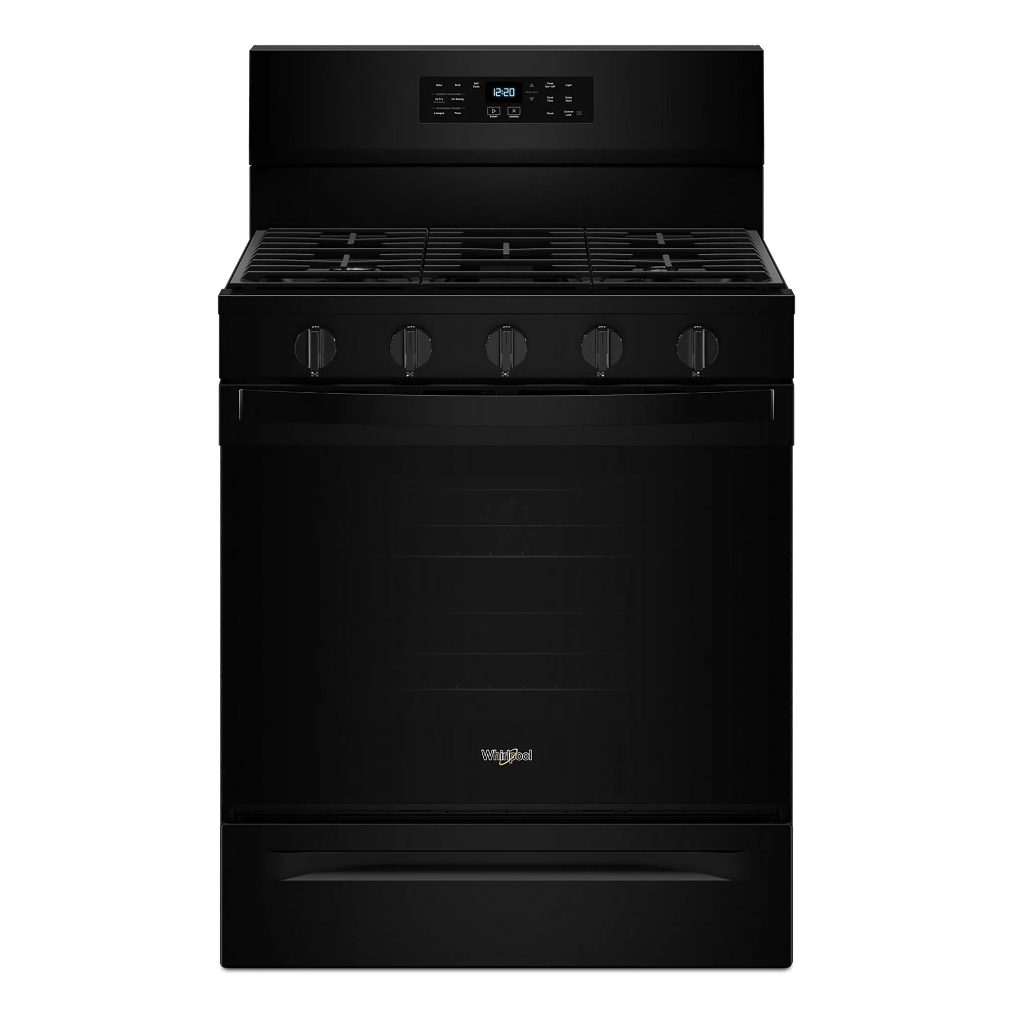 Whirlpool Black Gas Freestanding Range (5 Cu.Ft.)- WFGS5030RB