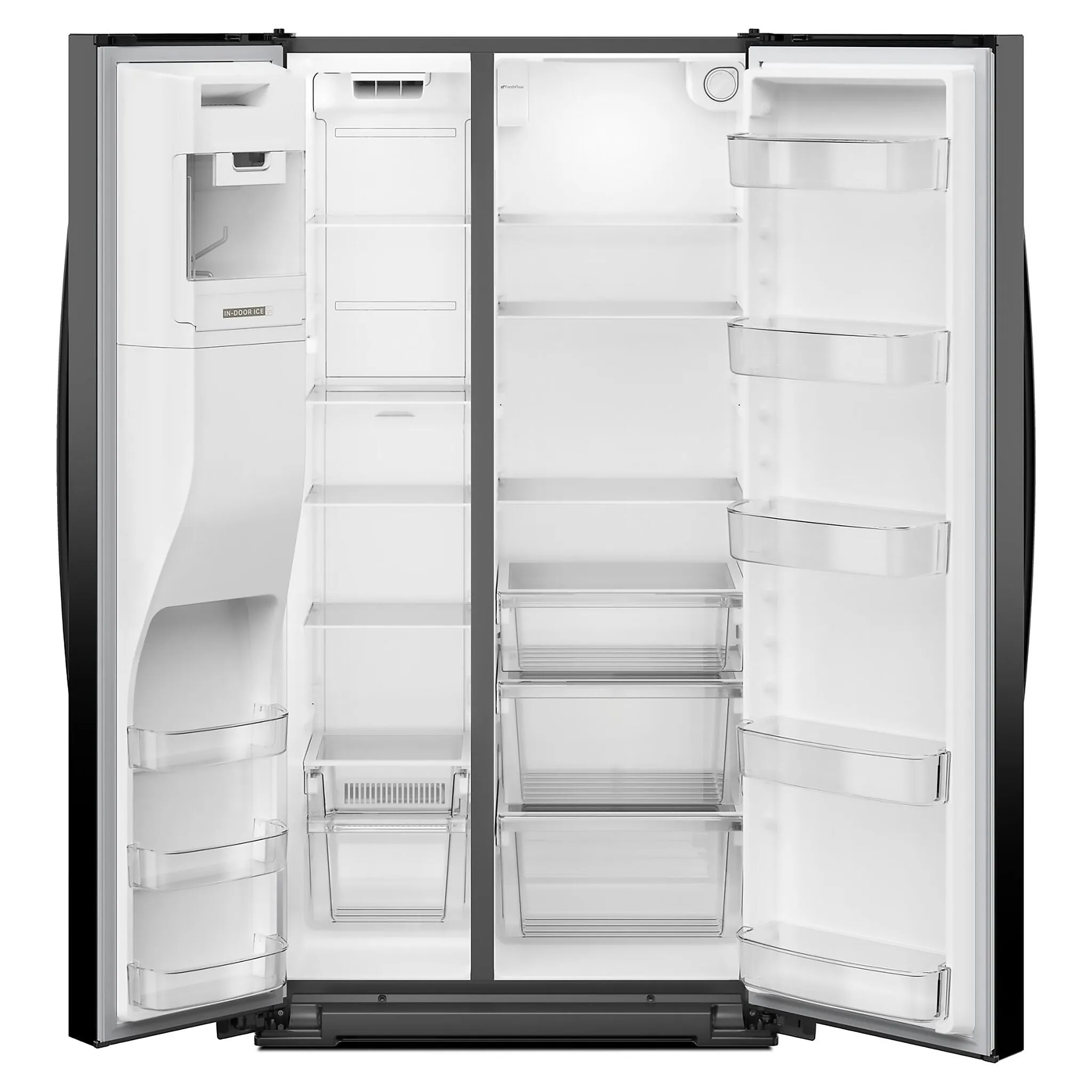 Whirlpool Black Stainless Side-by-Side Refrigerator (28.7 Cu. Ft.) - WRSF5536RV