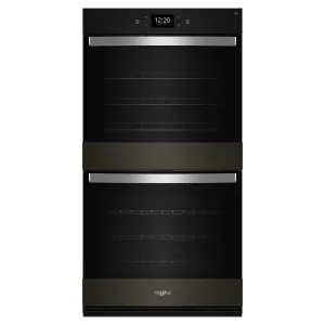 Whirlpool Black Stainless Steel Smart Double Wall Oven with PrintShield™ Finish (10.00 Cu Ft) - WOED7030PV
