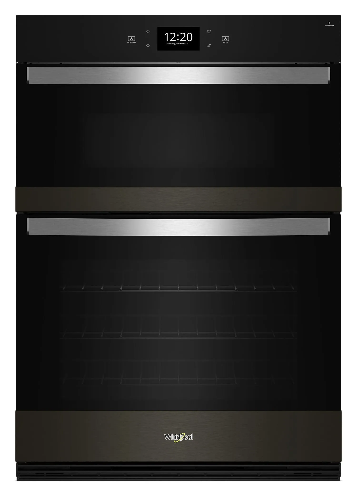 Whirlpool Black Stainless Steel with PrintShield™ Finish Combi Wall Oven (6.4 Cu Ft) - WOEC7030PV