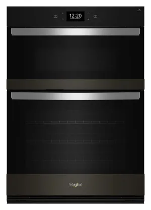 Whirlpool Black Stainless Steel with PrintShield™ Finish Combi Wall Oven (6.4 Cu Ft) - WOEC7030PV