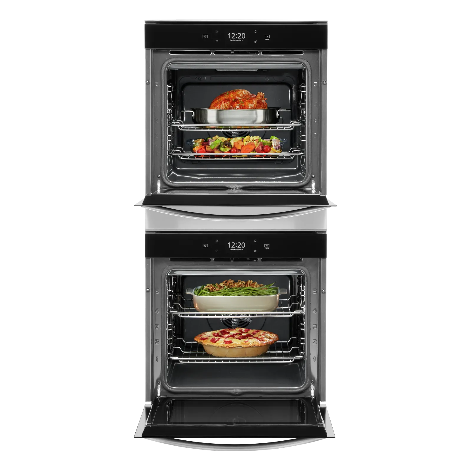 Whirlpool Fingerprint Resistant Stainless Steel 24" Smart Double Wall Oven (5.80 Cu. Ft) - WOD52ES4MZ